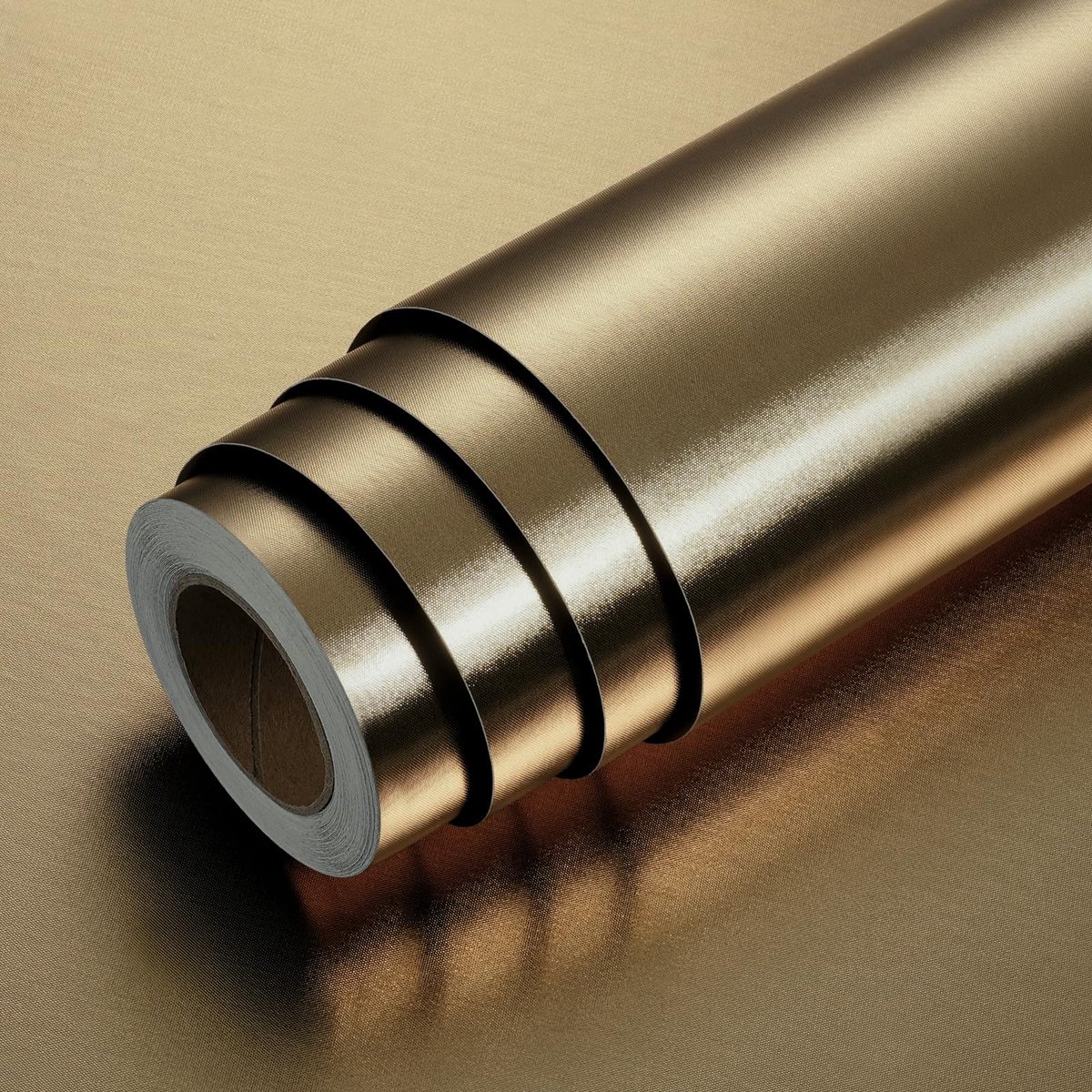 SolidKeus - Plakfolie voor Meubels in Goud en Brons, Waterdicht 60 cm x 800 cm