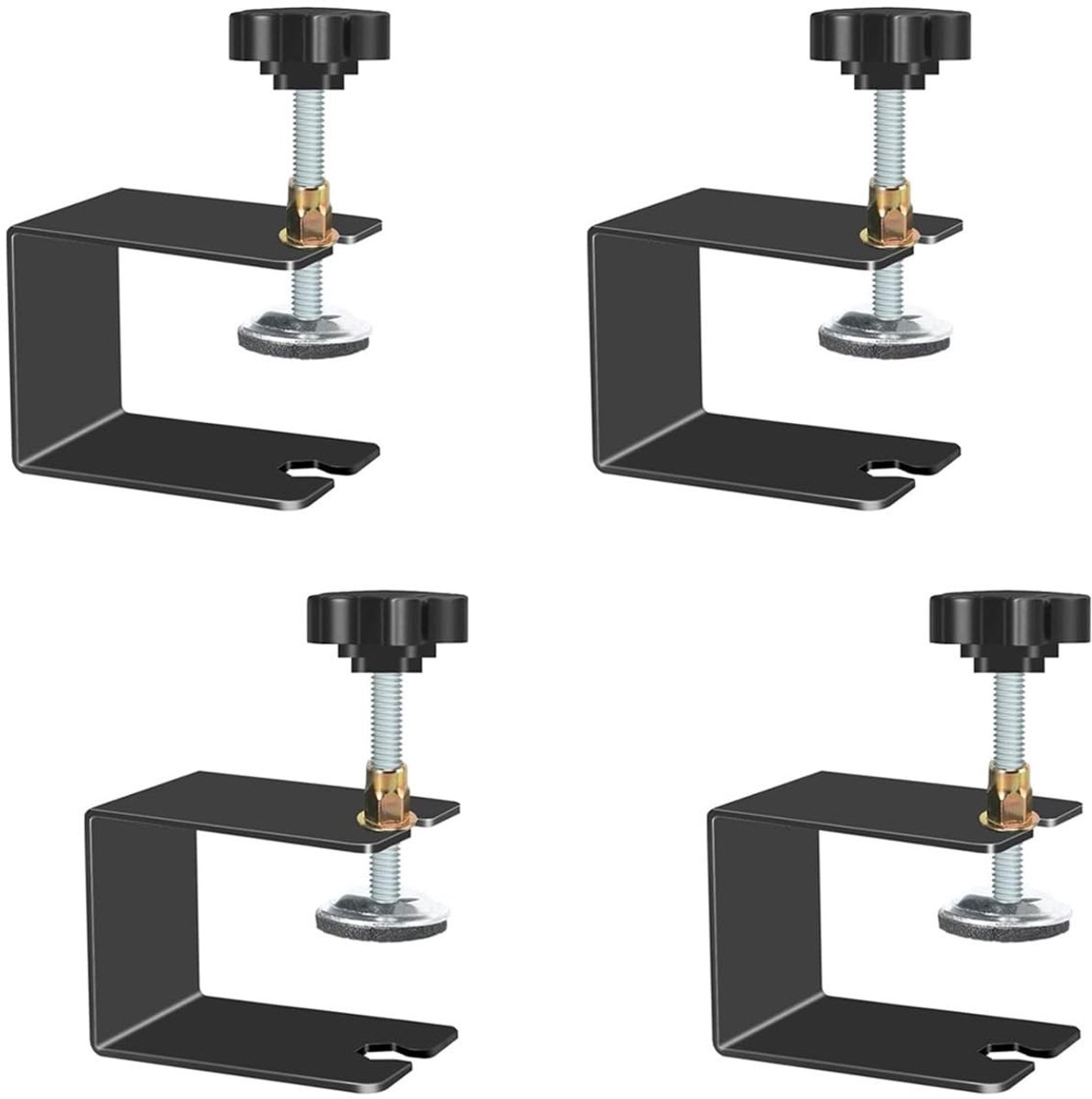 SolidKeus - 4 Stuks RVS C-Klemmen voor Thuisgebruik