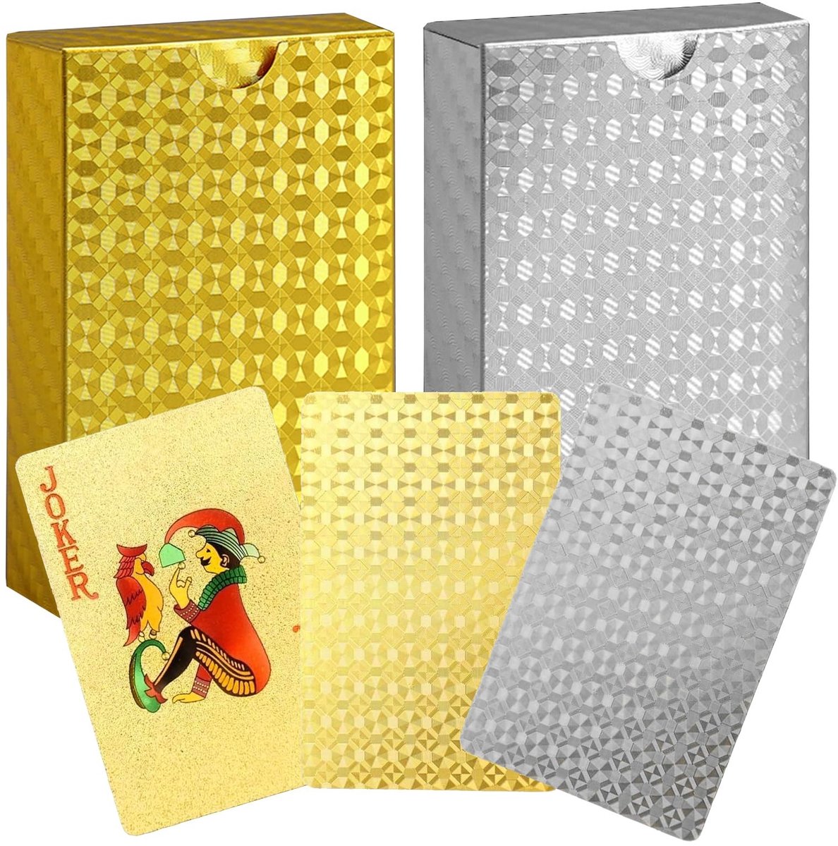 SolidKeus - Set van 2 Waterdichte Speelkaarten voor Buitenactiviteiten
