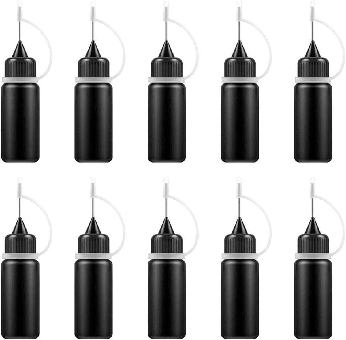 Plastic Squeeze Flesjes voor Precisietoepassing, 10 ml Drupfles met Naaldtip, Ideaal voor Lijm en Verf