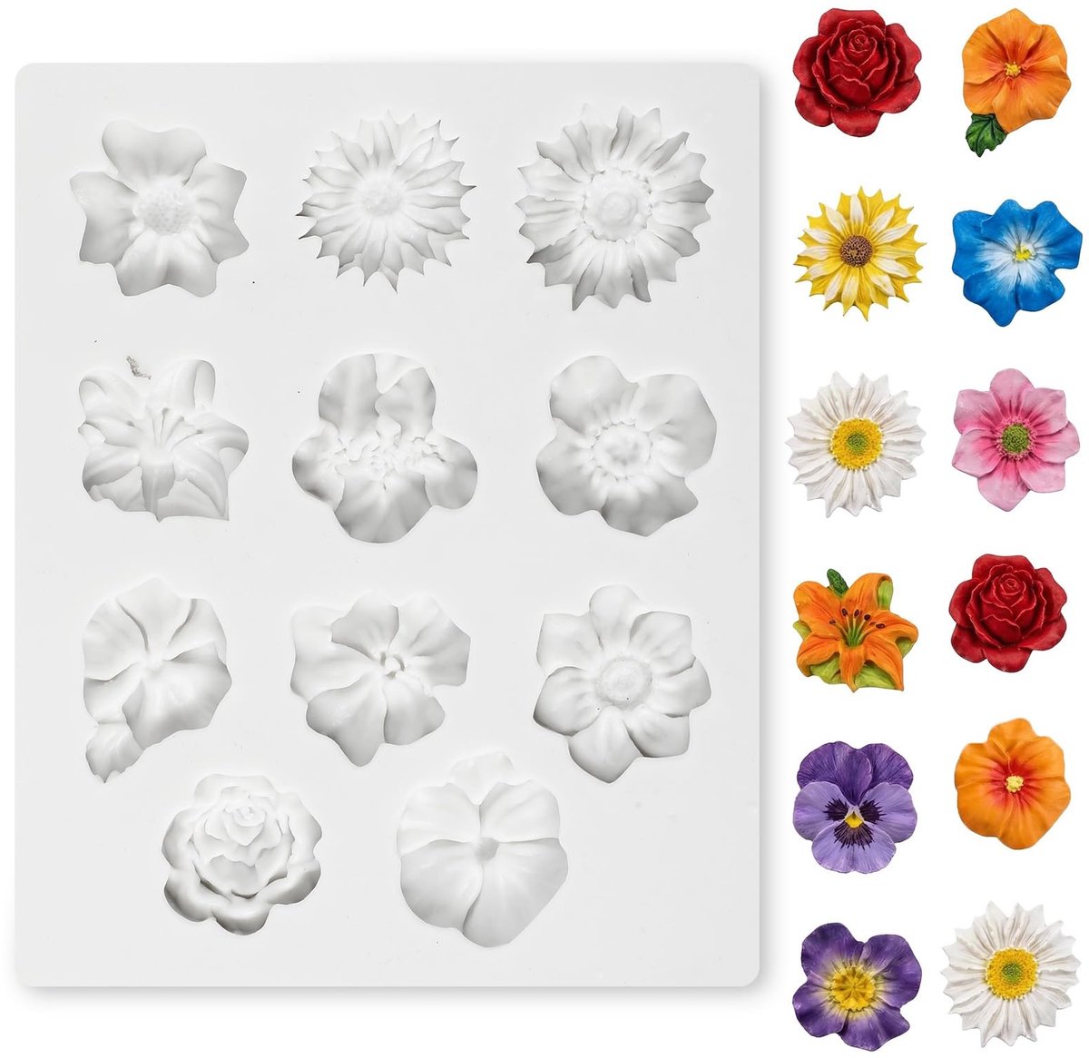 SolidKeus - Siliconen Gietvormen voor Bloemen en Decoraties