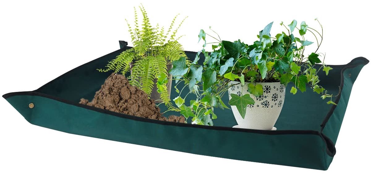 SolidKeus - Grote Potmat van Waterdicht Oxford Stof 110 x 75 cm
