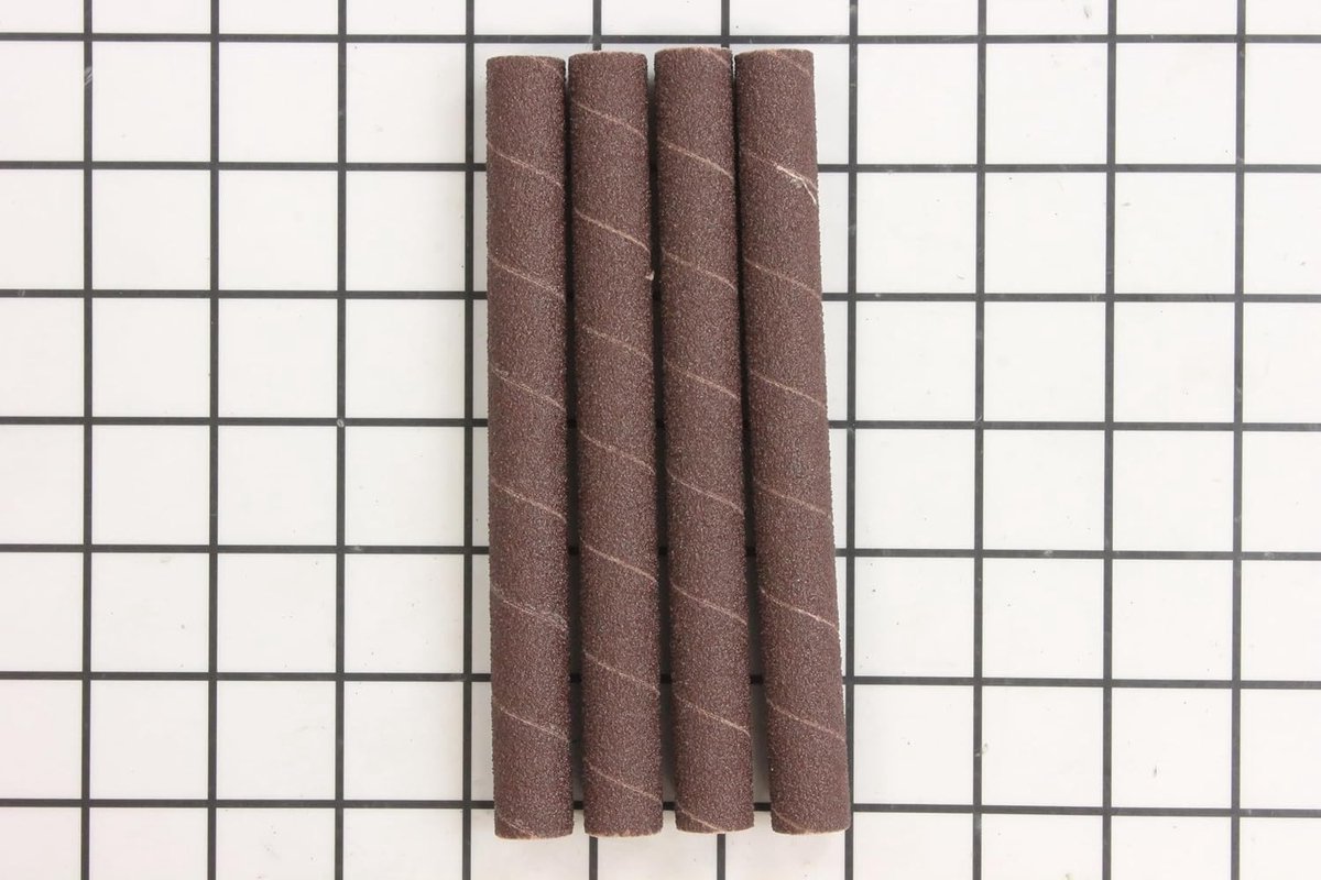 575901 6 inch lange aluminiumoxide harde schuurhuls 1/2 inch diameter 60 korrel (4 mouwen)