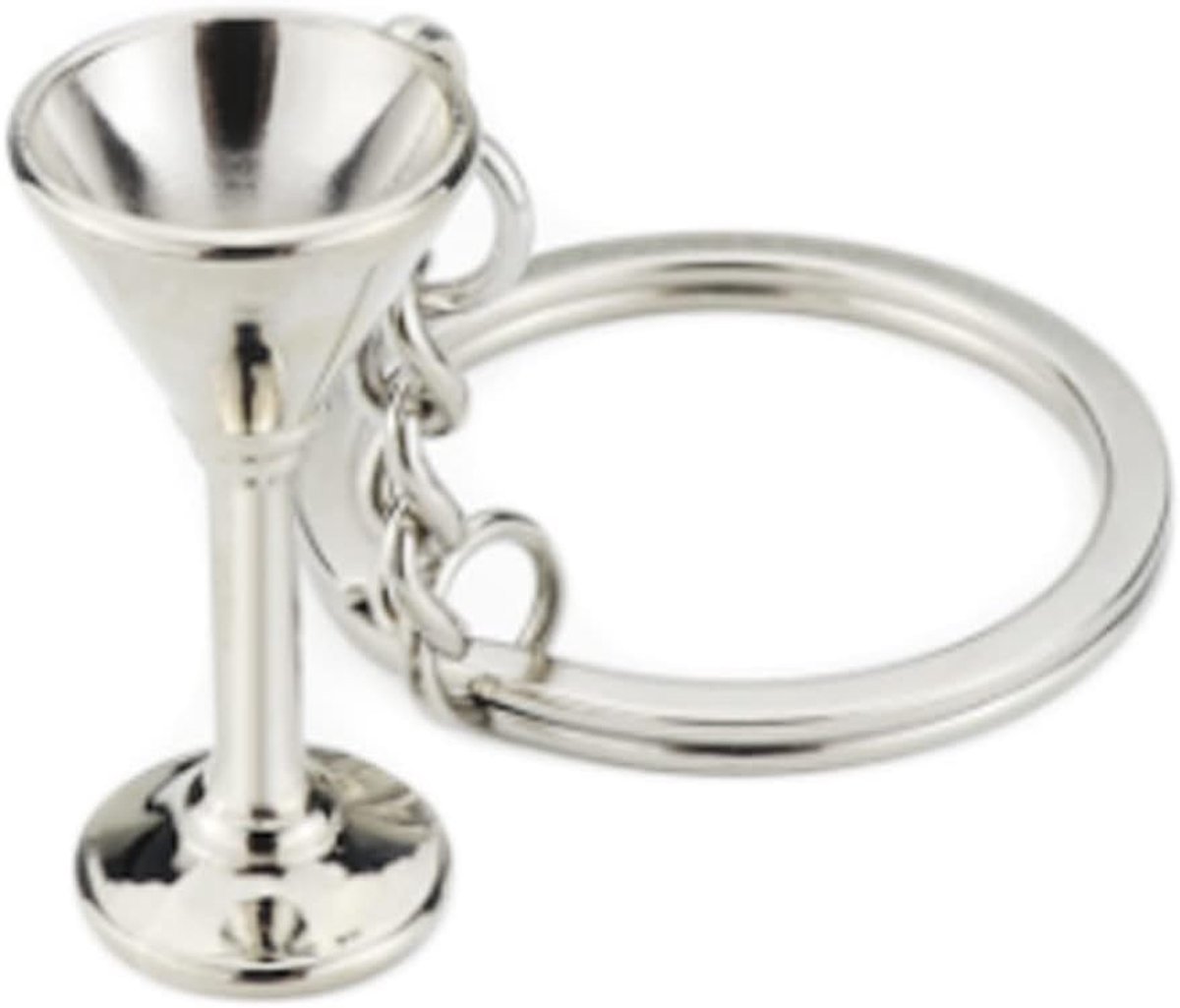 Sleutelhanger Cocktail Glas Hanger Sleutelhanger Metalen Sleutelhanger Charm Sieraden Kerstmis Verjaardag Gift Sleutelhanger Houder voor Mannen en Vrouwen
