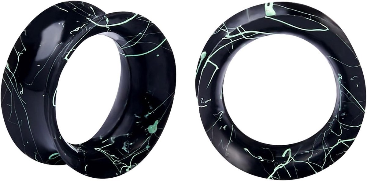 Siliconen oortunnel, extra zachte plug, piercing sieraden, 2 stuks, 3 - 25 mm