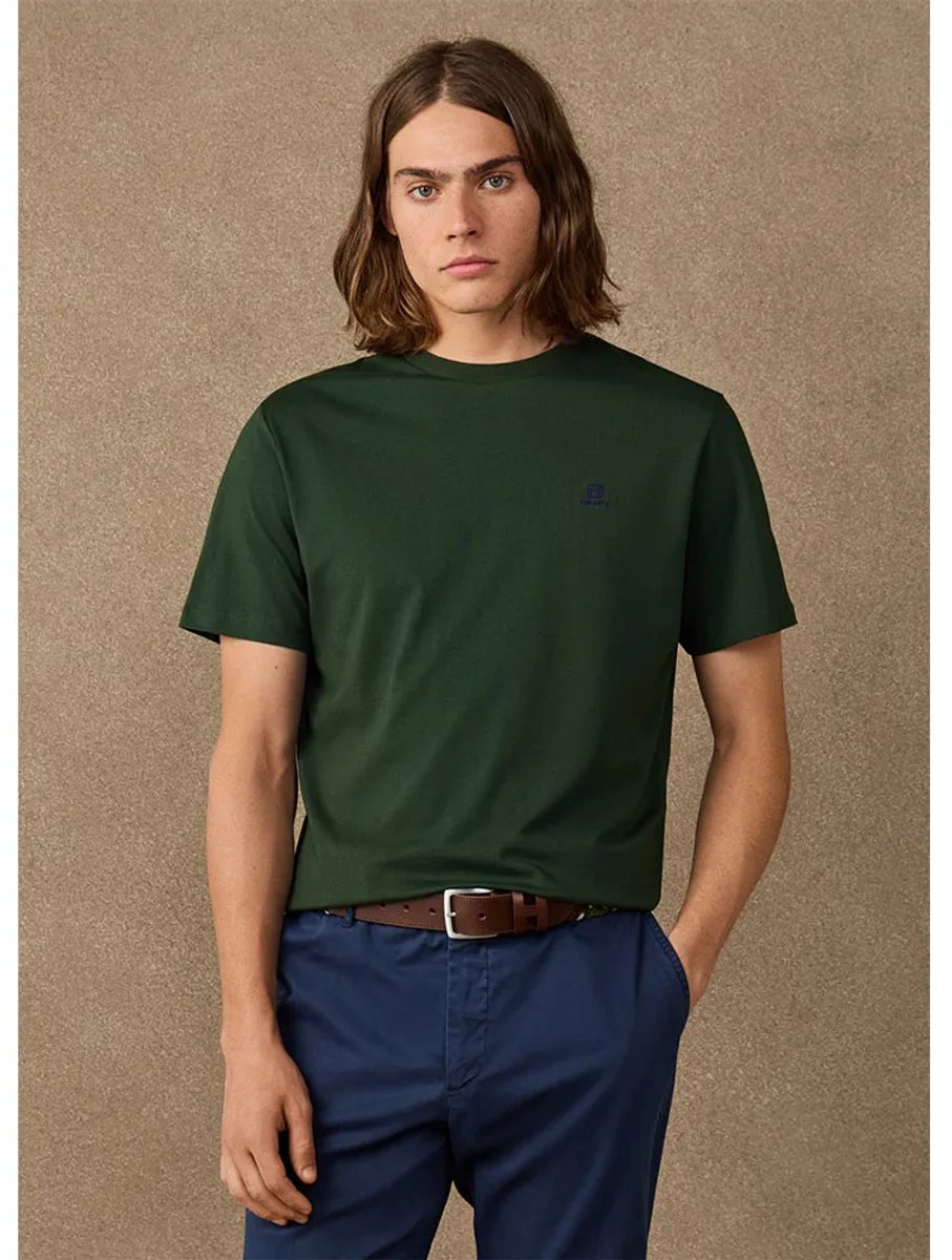 Hackett Hm5000147 T-shirt Met Korte Mouwen Groen L Man