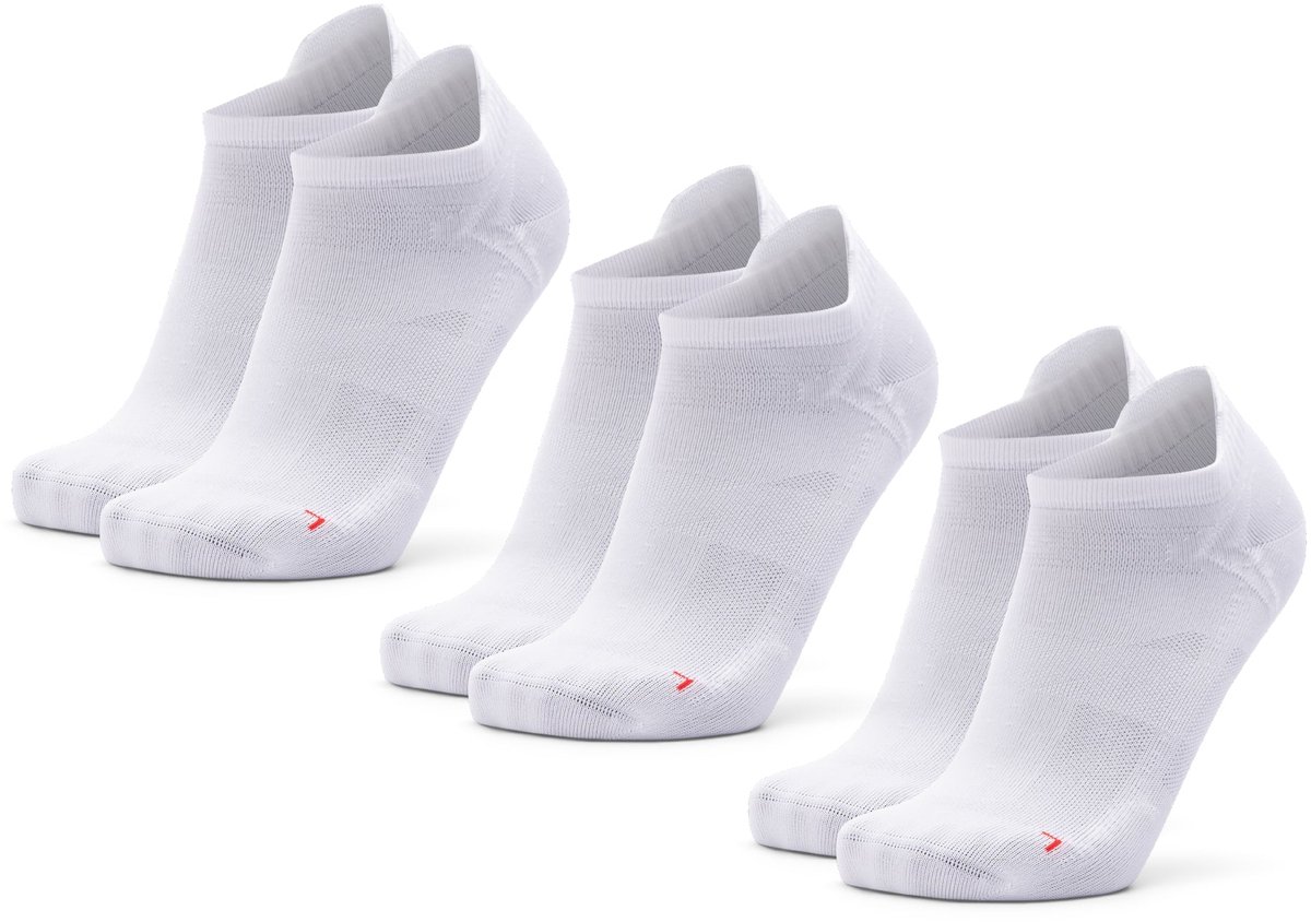 DANISH ENDURANCE Lage Hardloopsokken - Ademend & Blarenvrije Sportsokken - Unisex - 3 Paar - 35-38