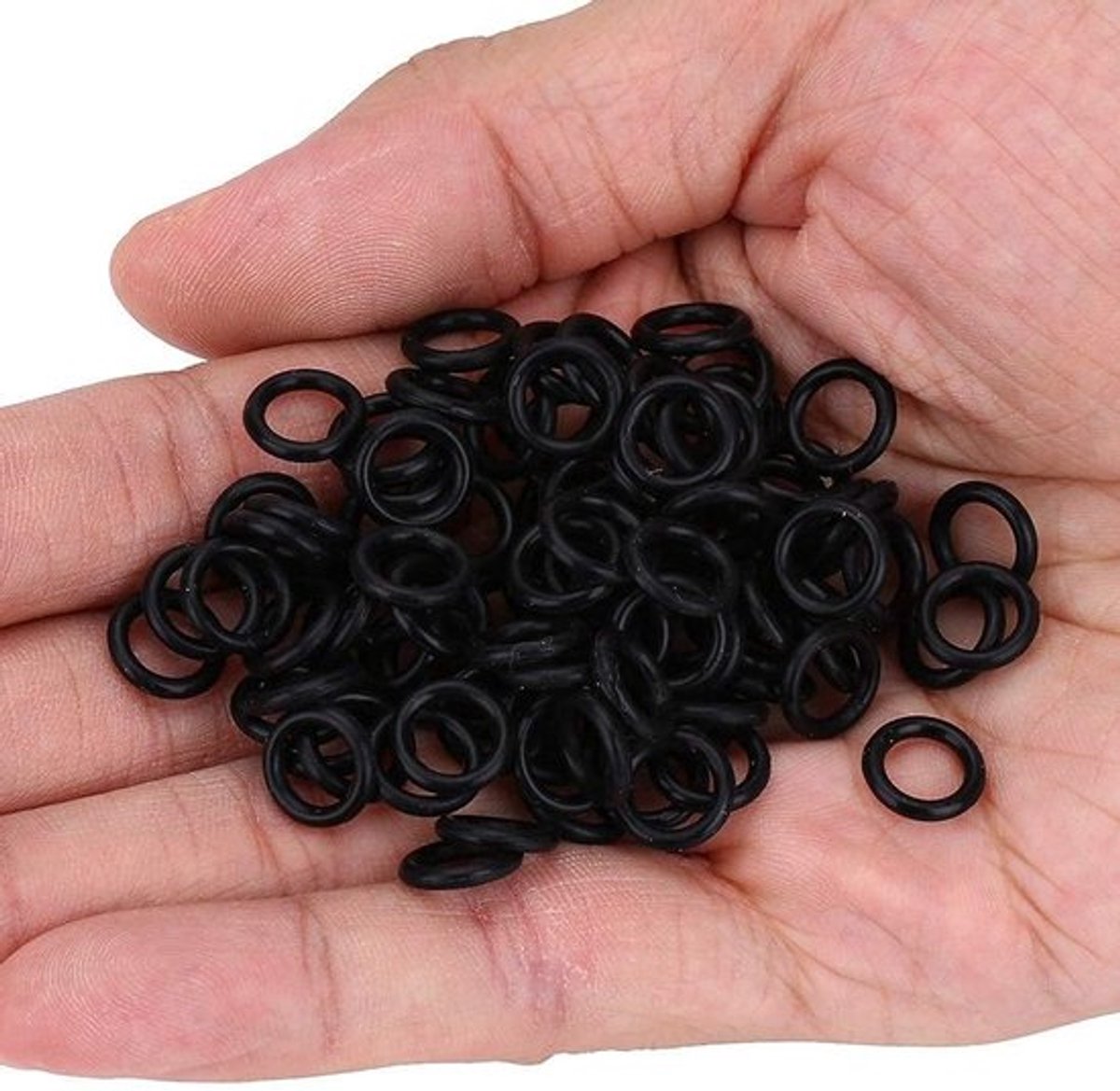 O-ringen 100pcs - Rubber O-ringen - Vis Accessoires - Wacky Rigging - Duurzaam - Lichtgewicht - Visaccessoires