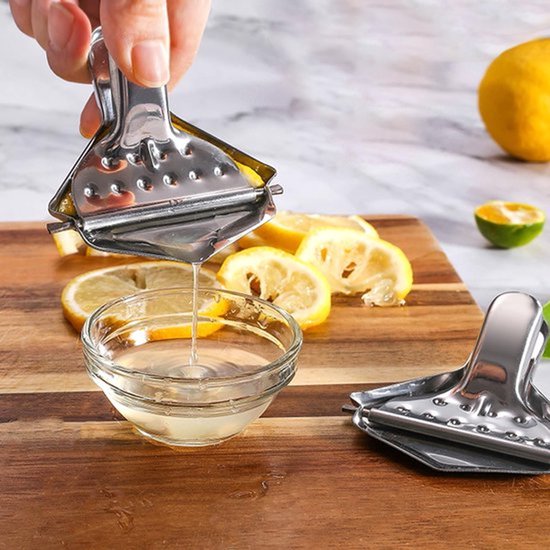 6 Stuks Hand Citruspers - Roestvrijstalen Handpers voor Fruit en Sap van Merkloos — afbeelding 2