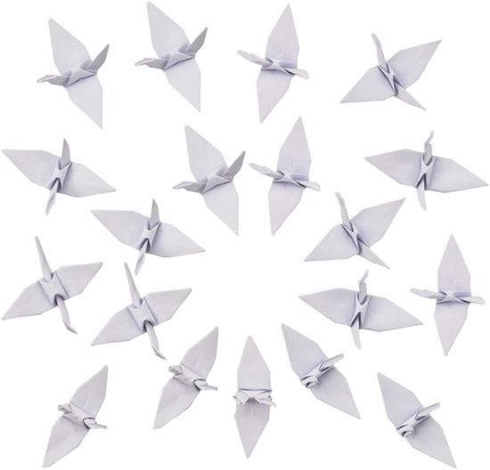 Origami Kraan Handgemaakt - Papieren Vogels - Decoratie voor Bruiloften - Achtergrond voor Evenementen - 100 Stuks - Woondecoratie