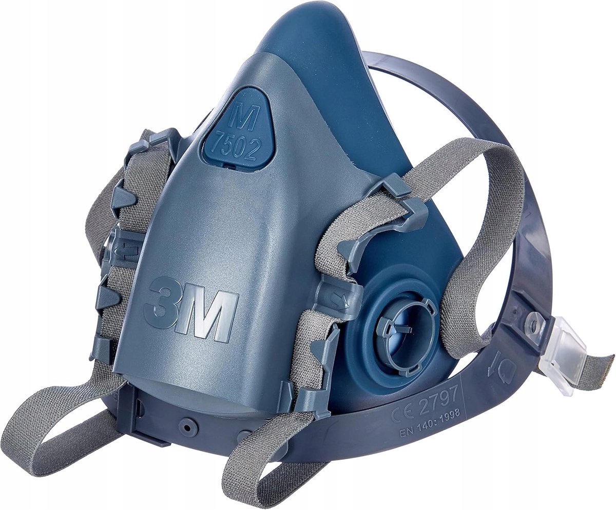Bescherming halfmasker met dubbel filter, maat M