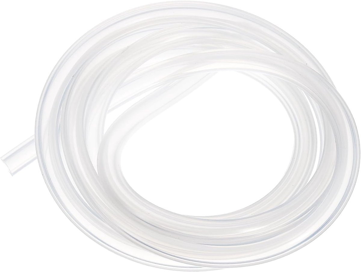 Siliconen slang, 6 mm ID x 11 mm OD 6,56 voet lang, flexibele zuivere siliconen slang, slangslang voor thuisbrouwen, aquaponica, luchtslang, irrigatie