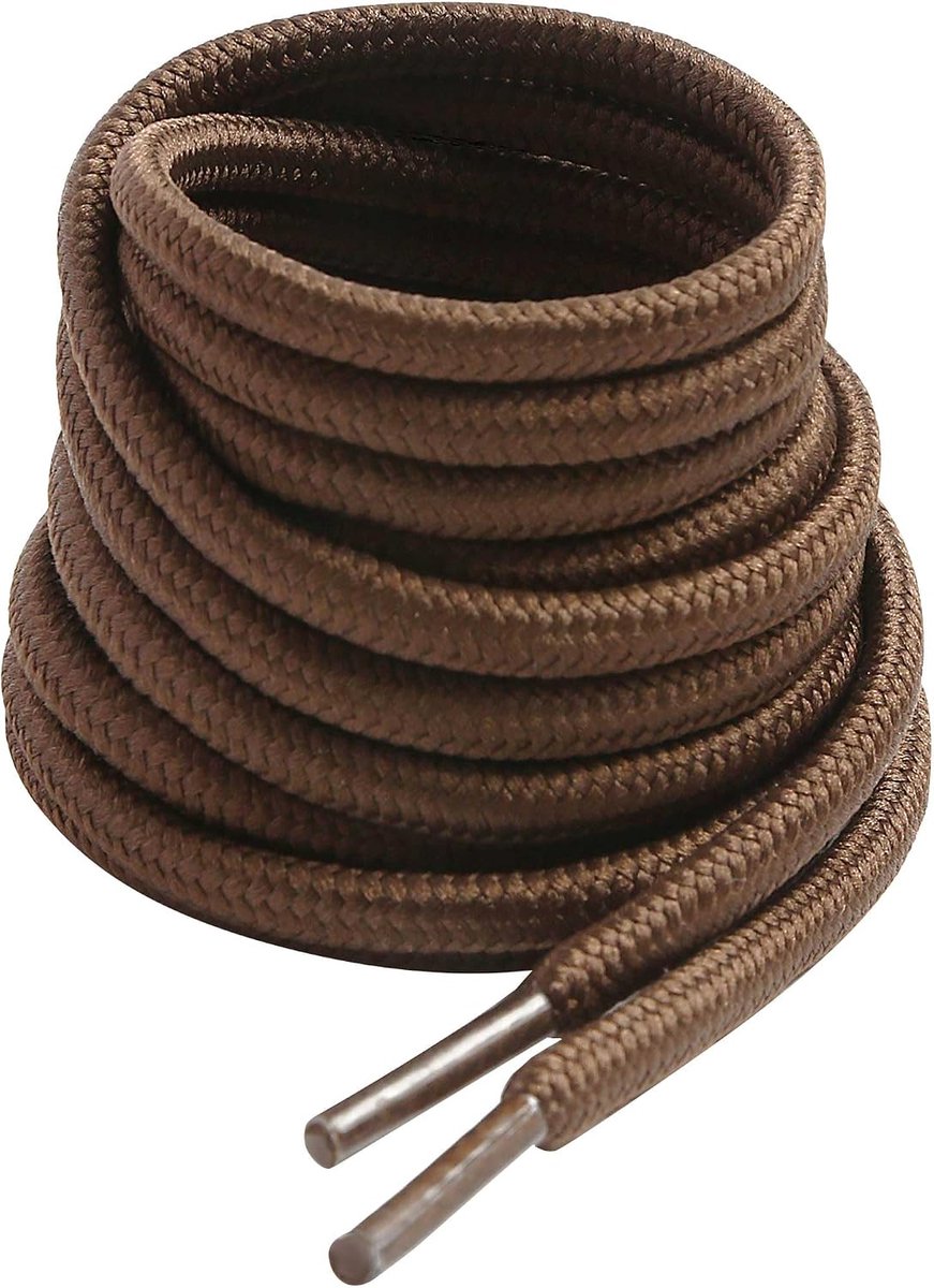 Laarzenveters, ronde dunne veters voor werkschoenen, diameter 4 mm, outdoorschoenen, wandelschoenen, trekkingschoenen, boots, schoenveters, dames en heren, scheurvaste vervangende laarsveters