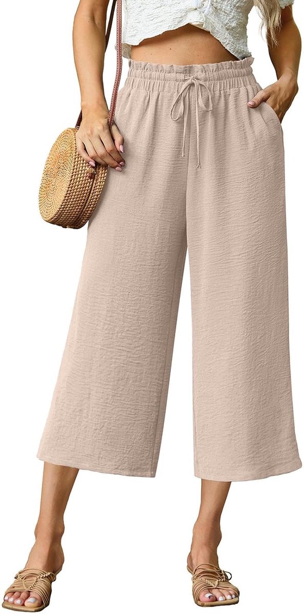 Zomercapri voor dames met elastische taille voor op het strand