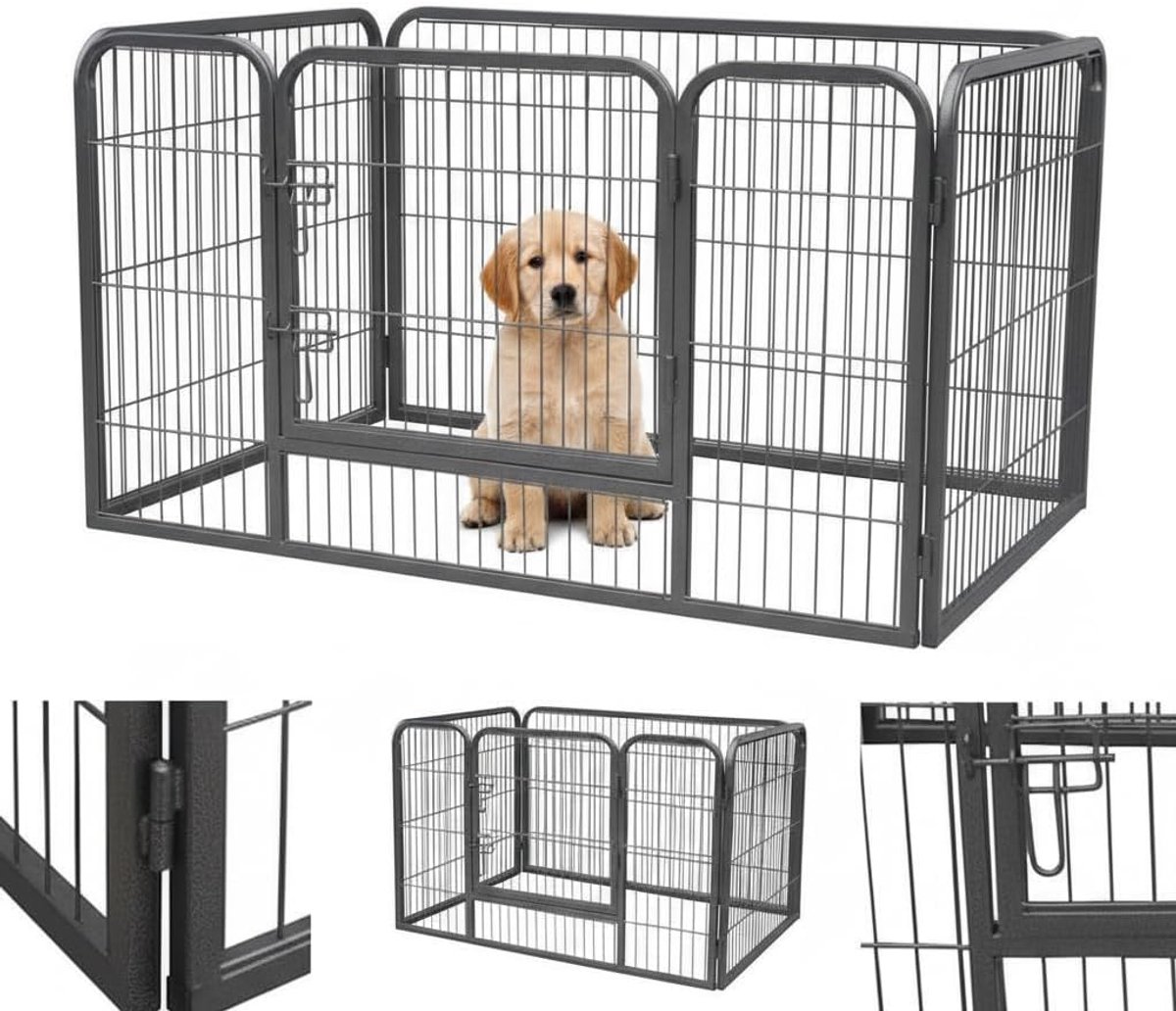 Puppyrooster XXL hondenuitloop, puppyrooster, vrijloop, puppyren