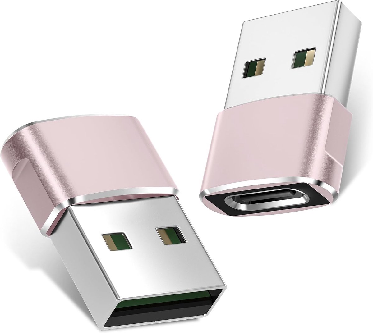 USB naar USB C Oplaadadapter voor iPhone 17 Pro Max,17e 16 15 | Type C Vrouwelijk naar USB A Mannelijk Omvormer Adapter voor Apple Watch iWatch S11 10,AirPods 3,iPad mini Air,Samsung S26 25