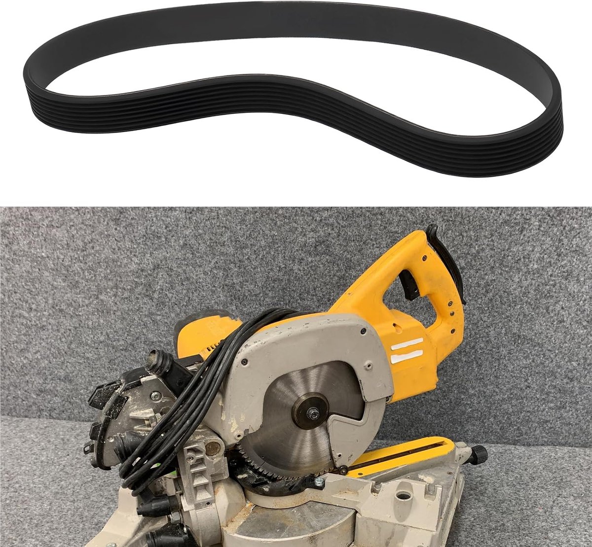 SnelShoppen - Aandrijfriem 584mm 23 Inch Vervangingsriem Geschikt voor Combinatienzagen - Krachtige Rubber Constructie - OEM Referentie 861038-00