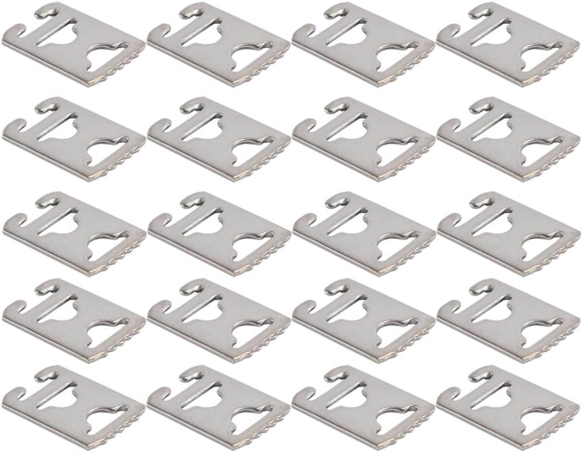 SnelShoppen - Snelveters zonder strik, plastic veters voor sneakers, sportschoenen, transparant wit, 20 stuks, ideaal voor casual gebruik