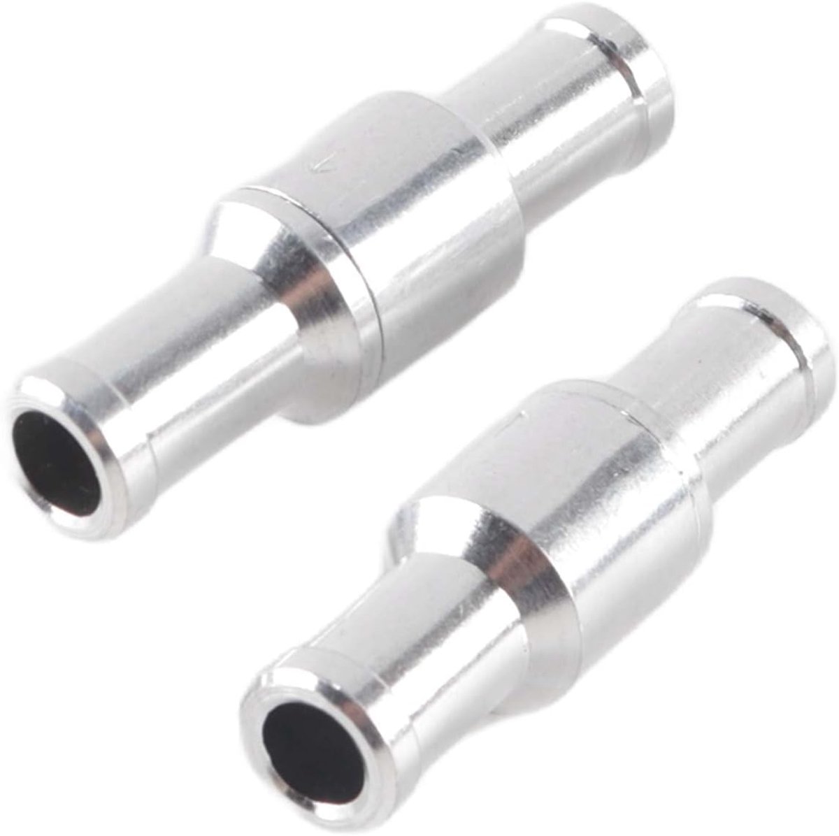 SnelShoppen - 2 stuks 10mm aluminium eenrichtings brandstof terugslagkleppen - voor benzine/diesel/olie/water (lage druk systemen voor autocarburateur