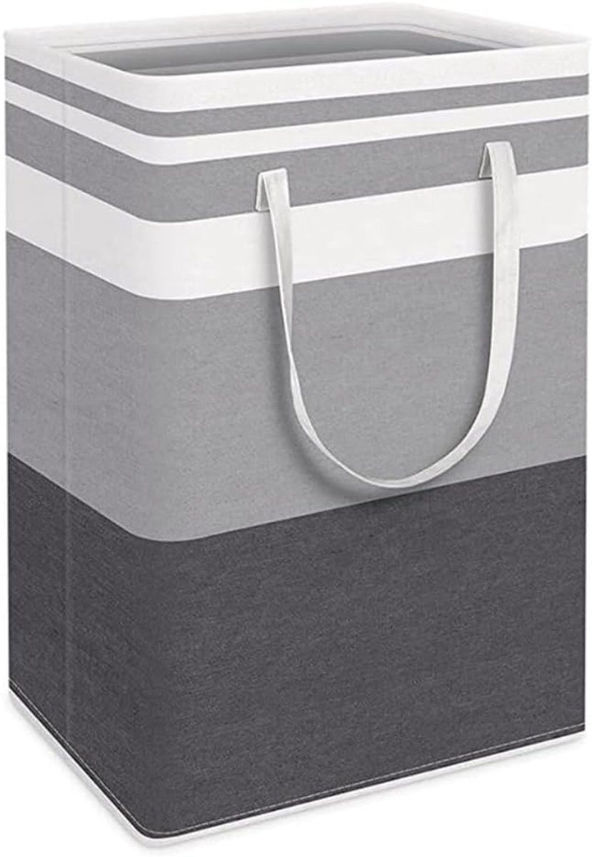 SnelShoppen - Vouwbare Wasmand Set van 1, Wasverzamelaar met Handvat, Waterdichte Opbergmand, Stof Opbergmand, Waszak voor Badkamer, Slaapkamer, Woonk