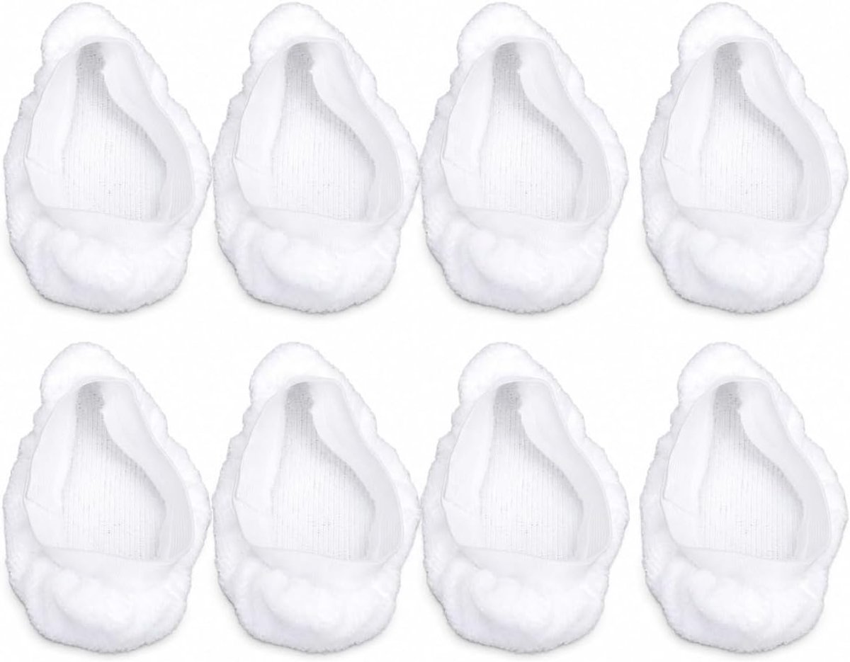 SnelShoppen - 8 Pack Stoomreiniger Accessoires, Universele Herbruikbare Stoommop Pads, Microvezeldoeken Set voor Handheld Stoomreiniger, Schoonmaak Ge