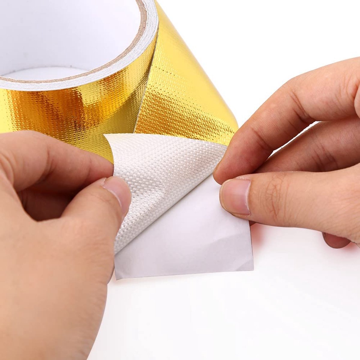 SnelShoppen - Isolatiefilm Hechttape 5 x 40 m - Geluidsabsorberend vlamvertragend Aluminiumfolie voor Auto - Warmte Isolatie en Waterdicht