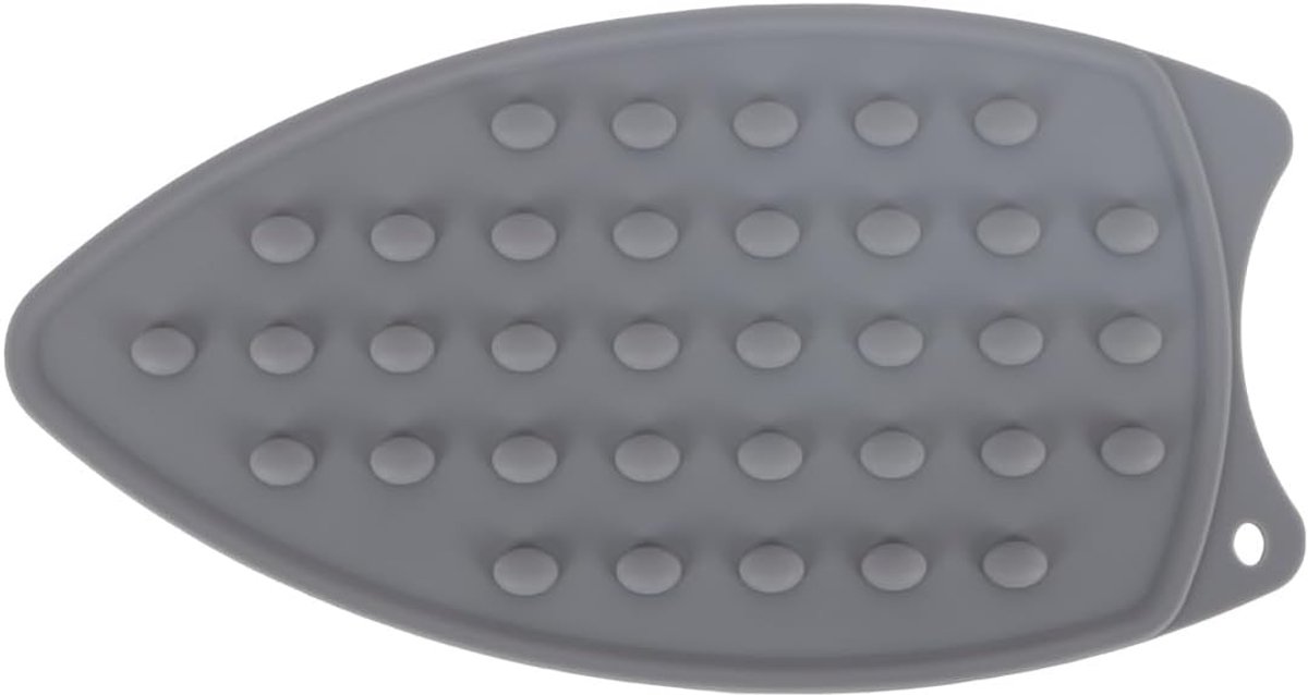 SnelShoppen - Siliconen strijkmat, hittebestendige strijkdoek, antislip isolatiemat, draagbare thermische bescherming, grijs, herbruikbaar, schoonmake