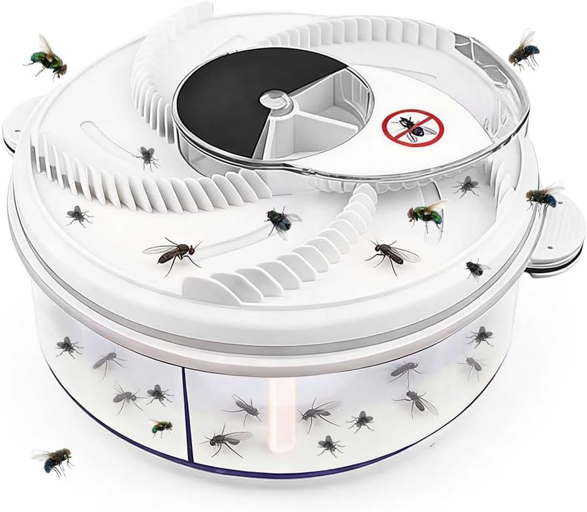 Automatische vliegenval - Fruitvliegjes Vanger - Fly Trap-apparaat - Niet-giftige Killer voor Thuis, Keuken, Tuin, Patio, Hotel - 21x21x8cm