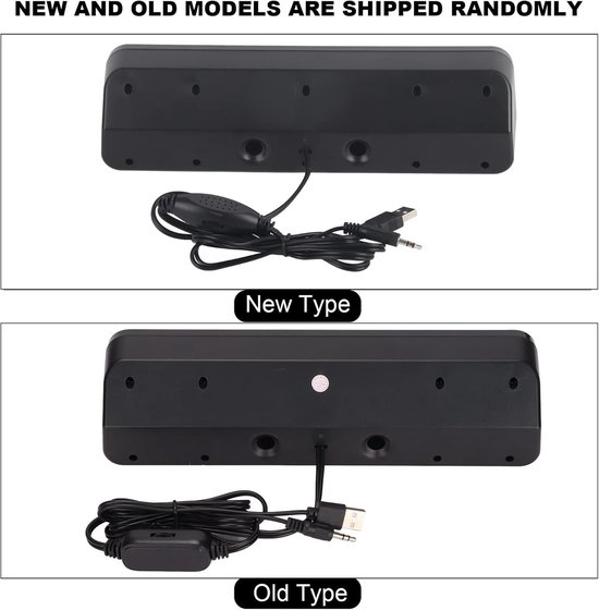 Wired Speaker - Desktop Geluid - Muziek Luisteren - 360 Graden Geluid - Compact Design - Zwart — afbeelding 2