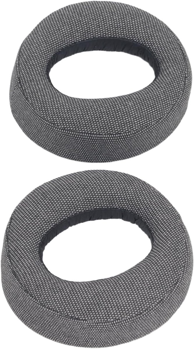 SnelShoppen - Memory Foam Vervangende Oorkussens voor Draadloze PULSE 3D Headset, Ademend Grijs Linnen Geluidsisolatie Oorkussen met Katoen en Linnen