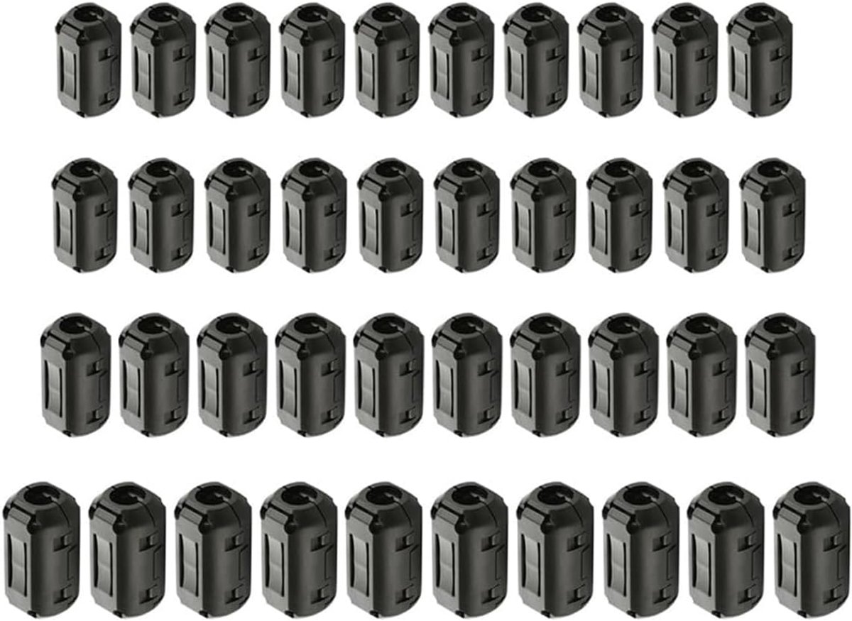 Ferrietkern 40 stuks - zwarte clip-on ferrietkern - EMI ruisonderdrukker - verbeter de signaalintegriteit - ShopVlot