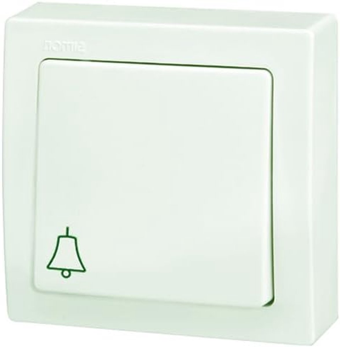 Drukknop - Belknop Schakelaar - Licht Bediening - Wit Afdekraam - 7.5 cm - Wit