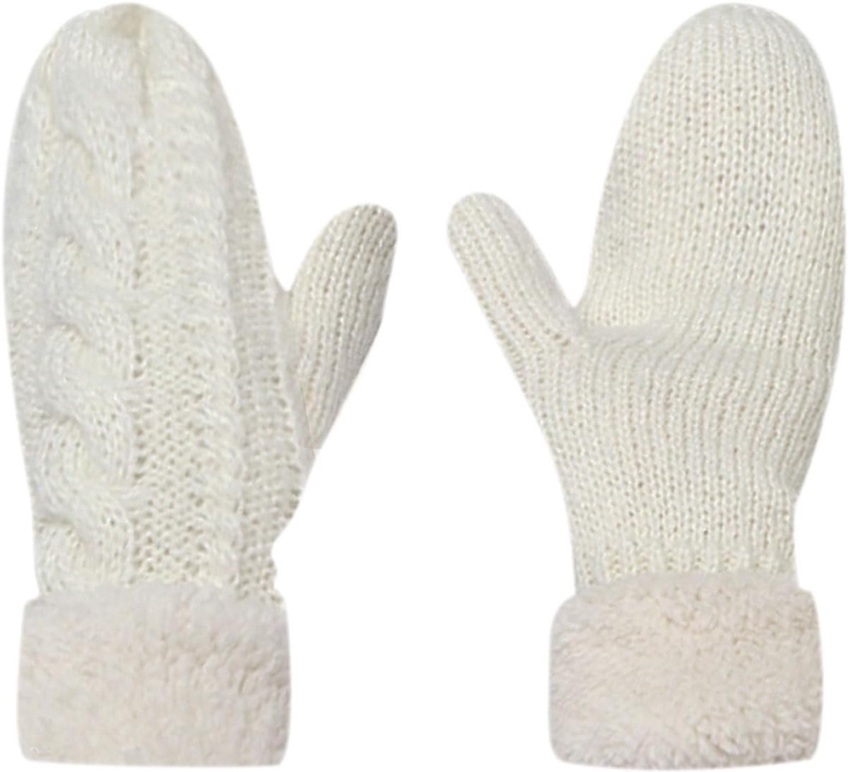 Vrouwen Winterhandschoenen - Thermisch Gebreide Handschoenen - Fleece Voering - Houd je handen warm - SnelShoppen