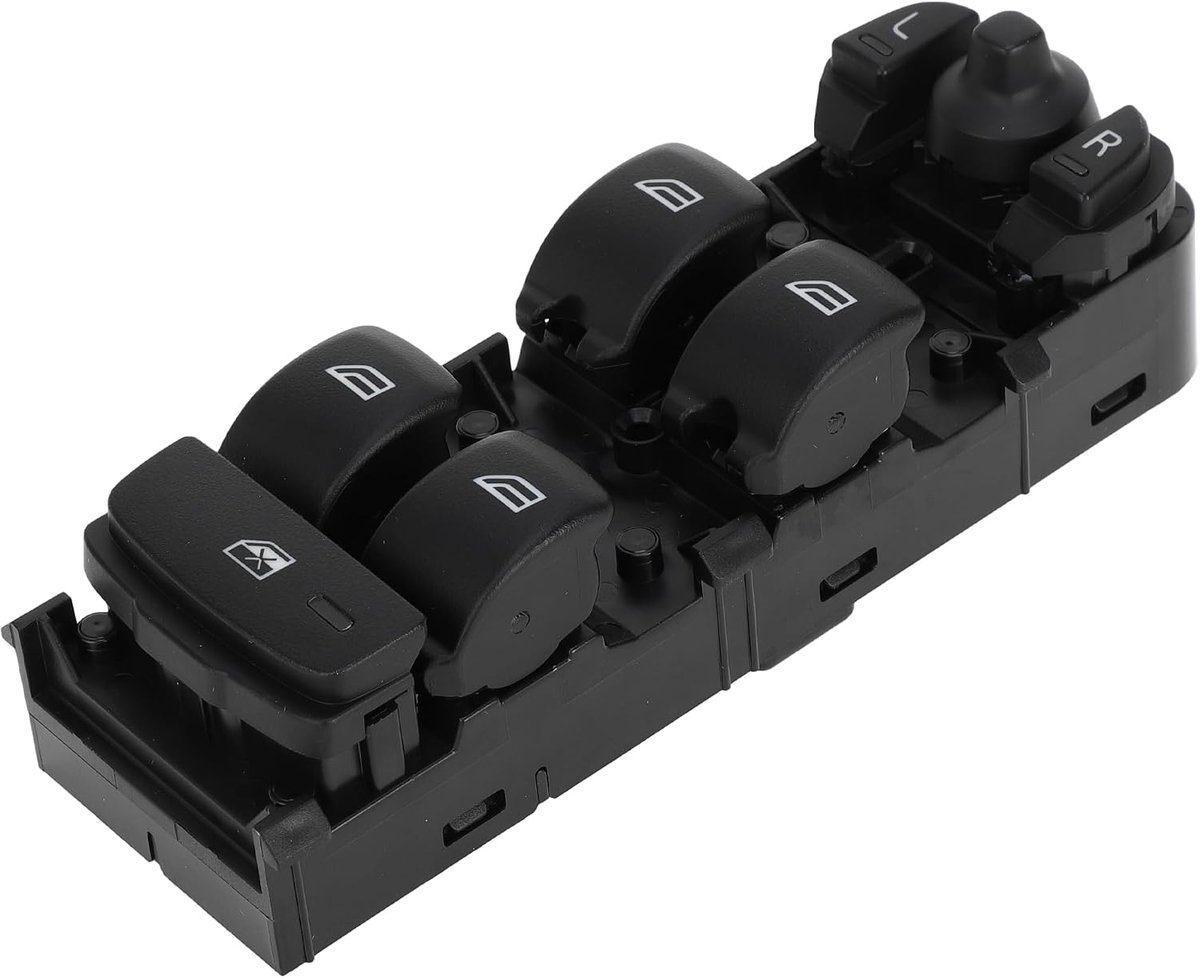 SnelShoppen - Elektrische Raamschakelaar Voor Volvo S60 V60 XC60 XC90 - Zwart - Raam Bediening, Spiegels Instellen, Ramen Vergrendelen/Devergrendelen