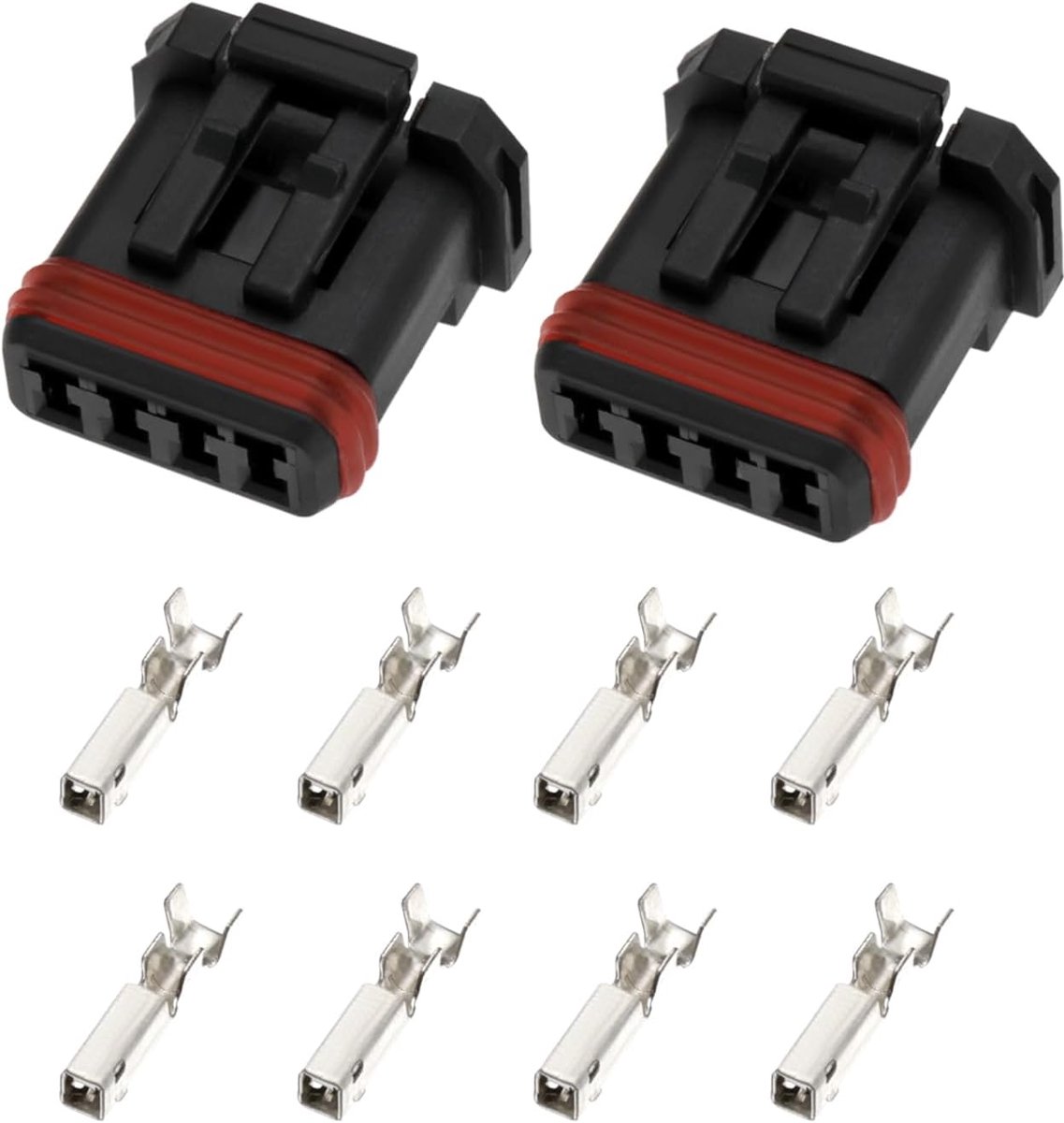 4 Pin Connector set - 2 stuks - terminal pins - compatibel met Harley Davidson - ShopVlot