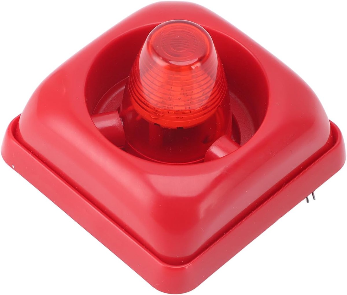 SnelShoppen - LED Alarm Strobe met 115dB Geluid, 3 Geluidsmodi, Flitslicht Brandbeveiliging, DC12V 24V, Geschikt voor Huizen en Bedrijven