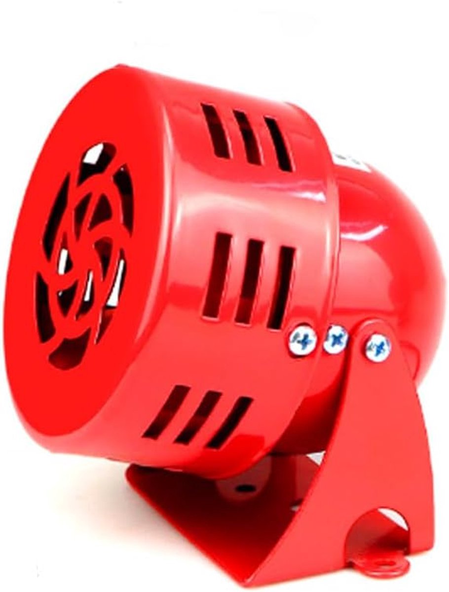 SnelShoppen - Motor Sirene MS-190 AC 24V, 114 dB Alarm Geluid, Hoog Prestaties Elektrische Sirene, Mini Alarm Hoorn voor Thuis, Industrie, Retail en V