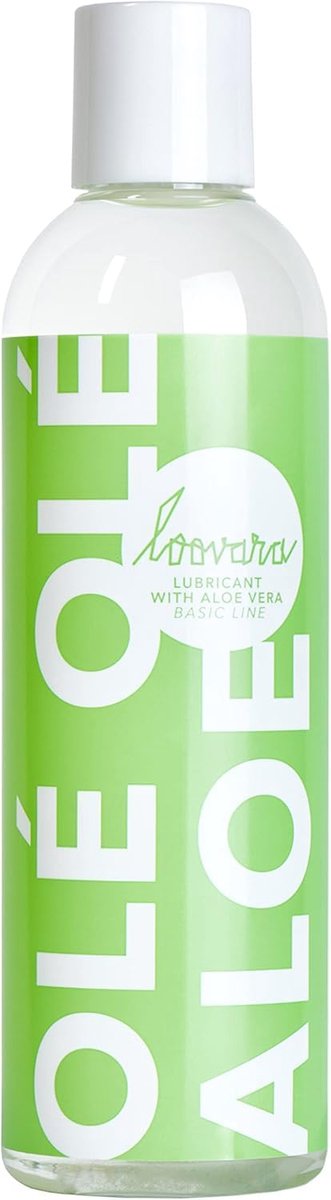 Loovara Olé Olé Aloë - Glijmiddel met Aloë Vera (250ml) | voor de gevoelige huid | ph-geoptimaliseerd, dermatologisch getest | alleen natuurlijke ingrediënten | op waterbasis