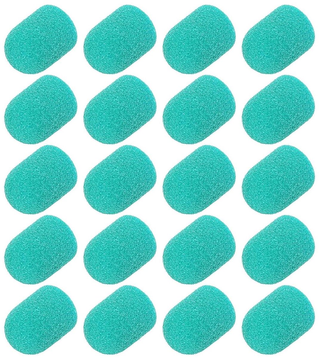 Nail Art Schuurkappen - Nagelslijpkop Set - Nagels Polijsten - Hoge Sterkte Duurzaam - 20 stuks - Groen