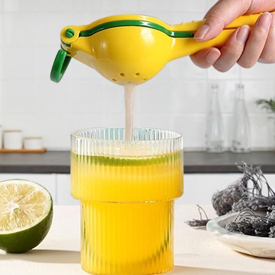 Citroenpers - Citrusknijper Sapmaker - Verse Drankjes Maken - Antislip Ergonomische Grip - 28 x 8.5 x 28 cm - Oranje — afbeelding 4