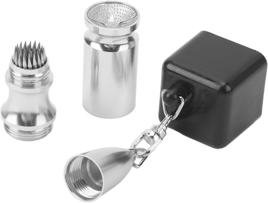 Poolkeu Krijthouder - Biljartkrijt Houder - Biljart Spelen - Antislip Ontwerp - 10 x 3 x 3 cm - Zilver zwart — afbeelding 4