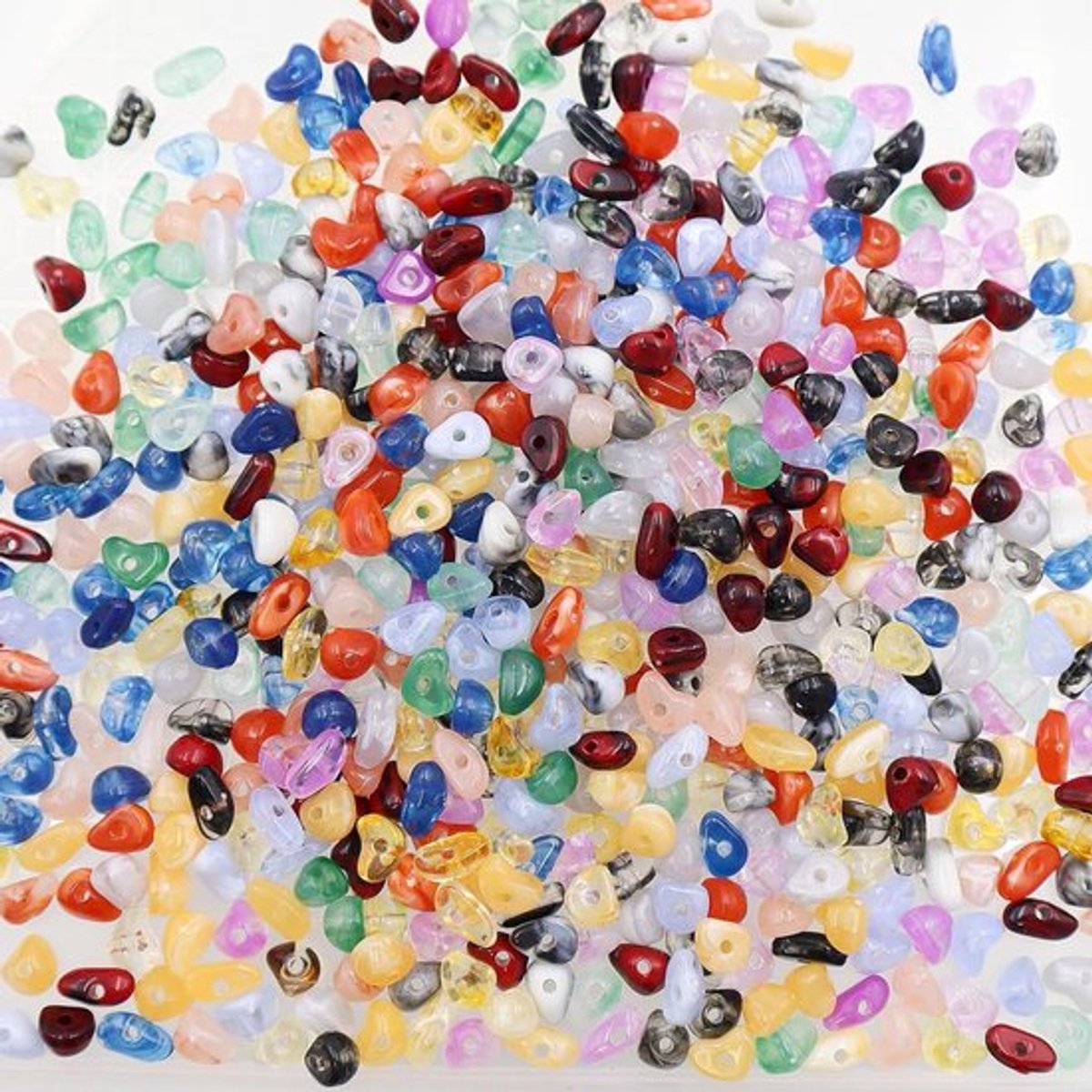 Natuurlijke edelsteen kralen 600 stuks, 5-8mm, kleurrijke losse kralen voor armbanden, sieraden en ambachten