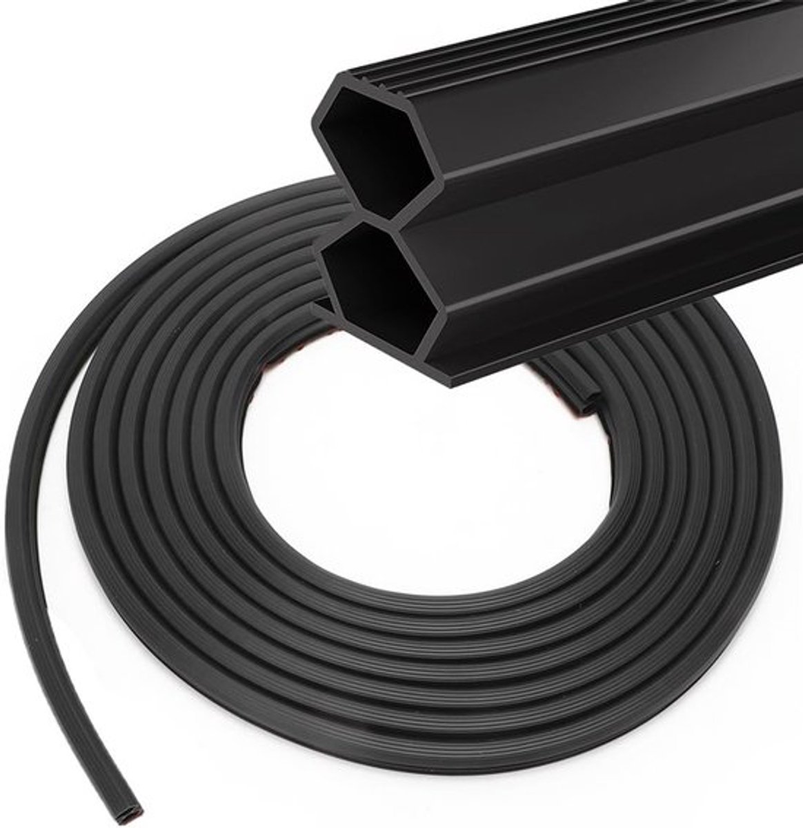Zelfklevende Waterdichte Sealing Tape voor Deuren en Ramen, Geluidsisolerende Rubberafdichting, 10 mm x 12 mm, 6 m Lang