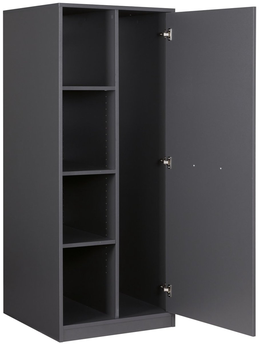 Lifestyle Studio Flow onderhoudskast voor wasruimte antraciet 67 x 68 x 164 cm met verstelbare legplanken