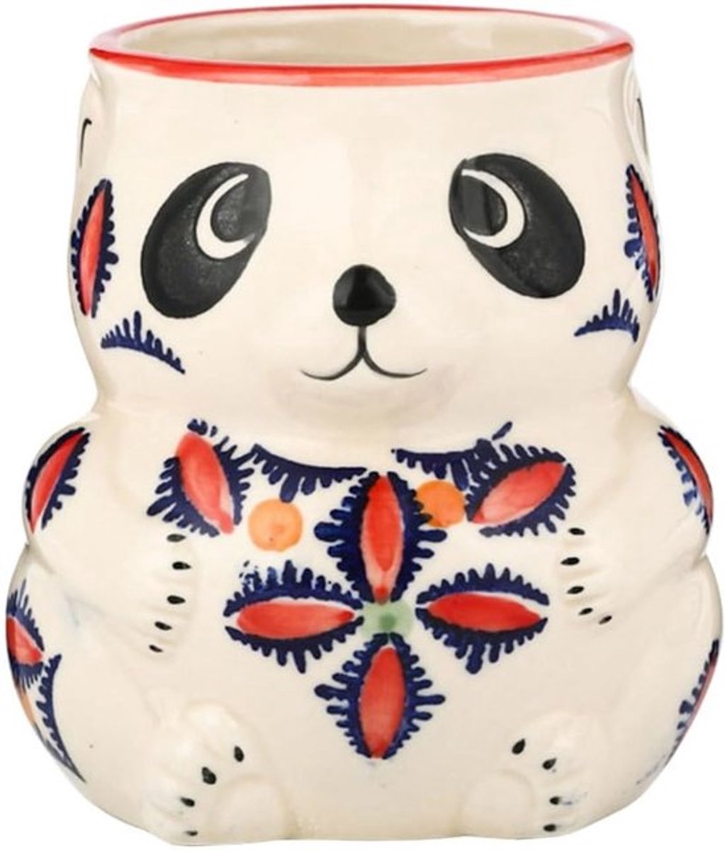 Panda-vormige keramische cocktailmok voor tiki-feesten, ideaal voor baraccessoires en cadeau-ideeën