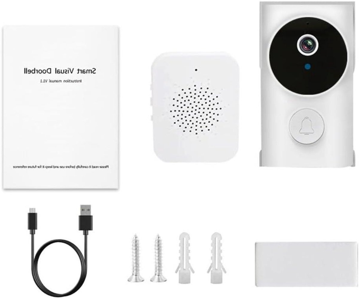 Videodeurbel - Slimme Deurcamera - Huisbeveiliging - Real-time Alerts - 15 x 10 x 5 cm - Zwart