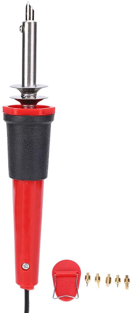 SnelShoppen - Elektrische Soldeerbout, Brandpen Graveren Hout Brand Gereedschap 40W, Pyrografie Tool met Diverse Tips voor Houtbewerking, Leer en Crea