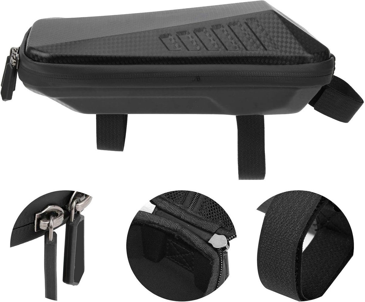 SnelShoppen - Fietstas Frame Tas, Voorste Buis Tas, Lichtgewicht EVA en Polyester, Waterdichte Rits, Reflecterende Topbuis Tas voor Fietsen