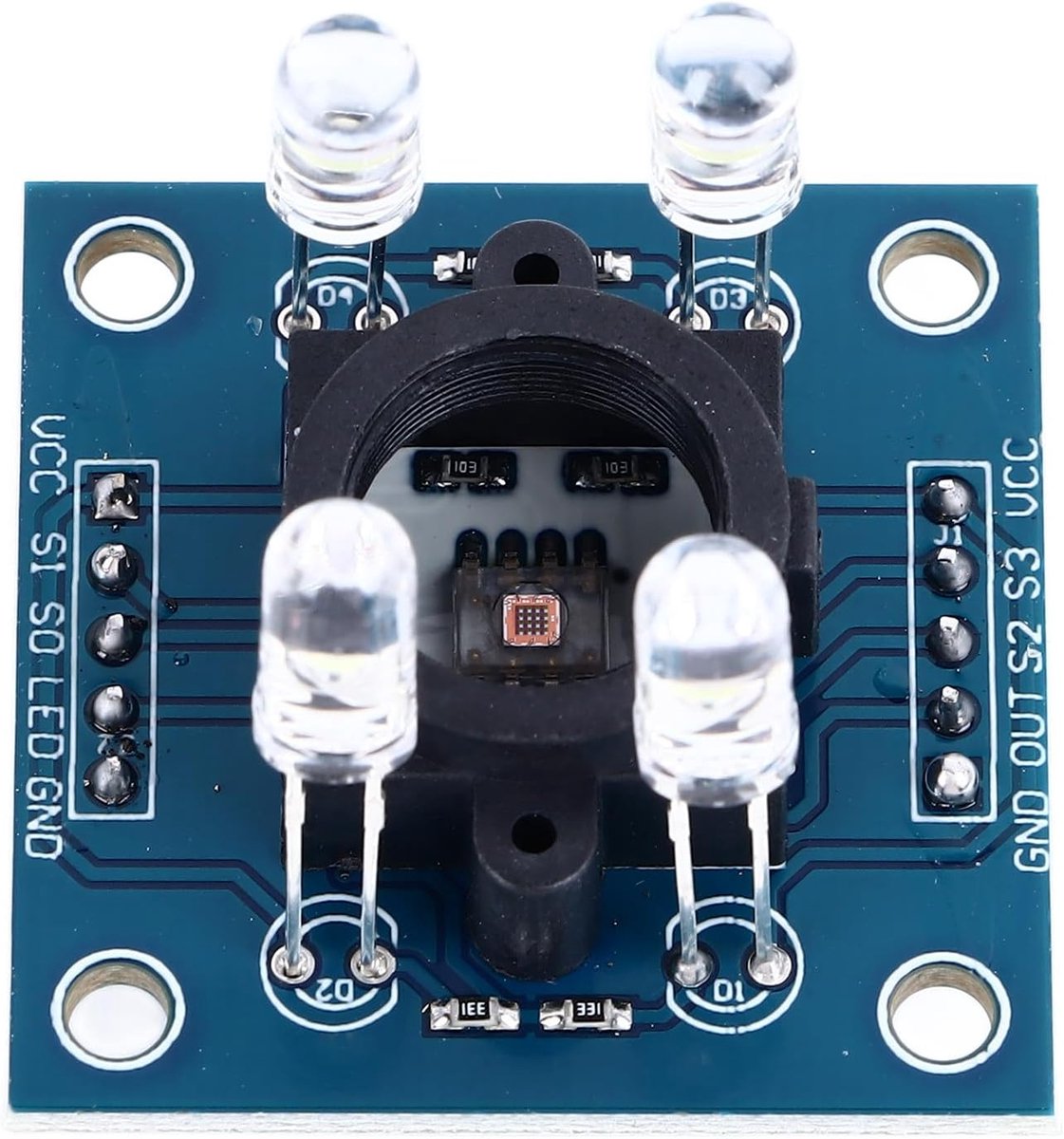 SnelShoppen - GY 31 TCS3200 Kleurensensor Module - Hoge Precisie Kleurherkenning Sensor PCB Bord voor Slimme Huizen, Robotverlichting, Compatibel, Mul