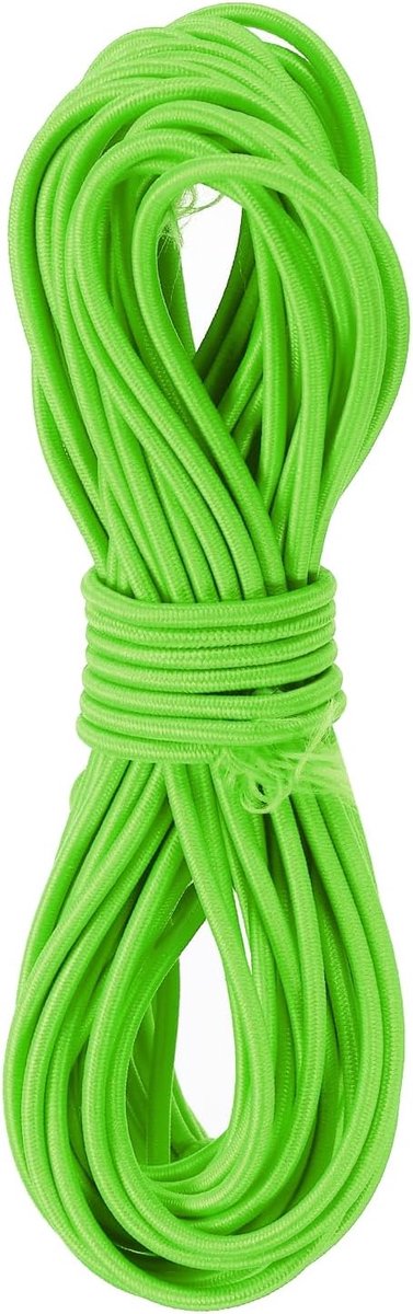 SnelShoppen - Elastisch Koord Stretch Touw 2.8mm 11m Lang Rubber Touw - Fluorescerend Groen voor Naaien, Kamperen, DIY Creatief, Kralenkettingen, Buit
